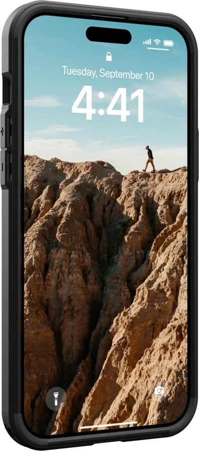 Mbështjellës Urban Armor Gear 114306114040 për celular, për Apple, 6.7", i zi