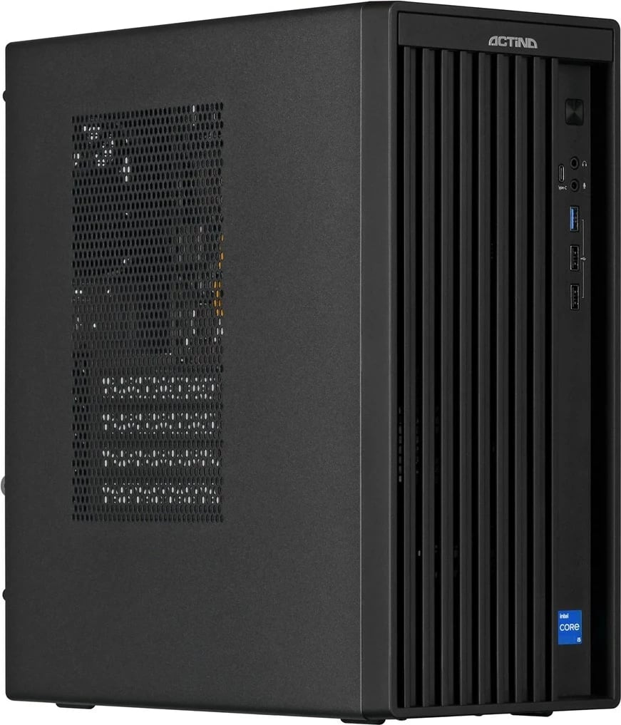 Kasë Actina, Intel Core i5-14400, 16 GB RAM DDR5, 500 GB SSD, Windows 11 Home, Mini Tower, e zezë