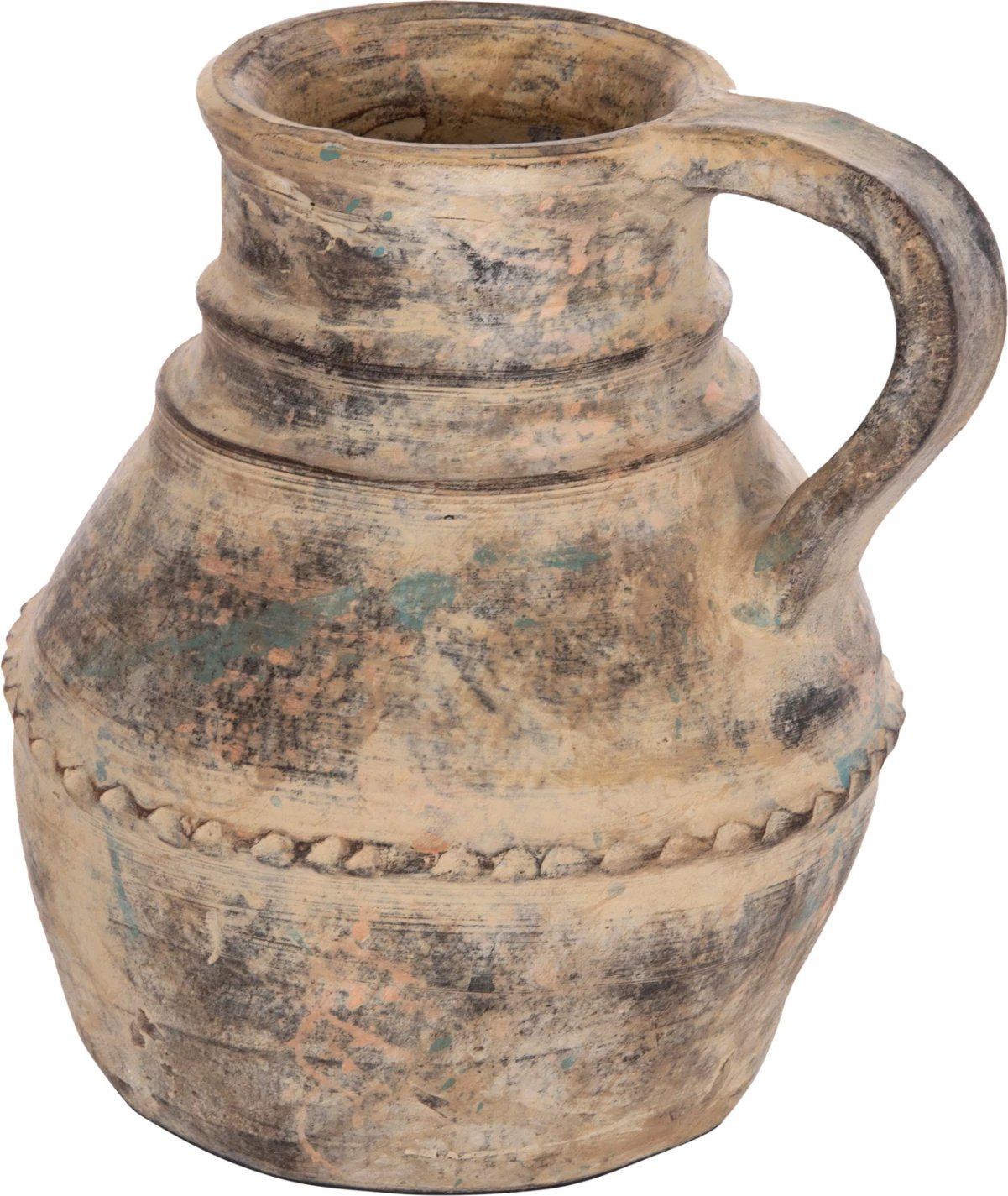 Vazo dekorative tavoline VERMO, terrakotë, ngjyrë krem-bezhë, Φ20x20.5cm Vazo dekorative tavoline VERMO, terrakotë, ngjyrë krem-bezhë, Φ20x20.5cm