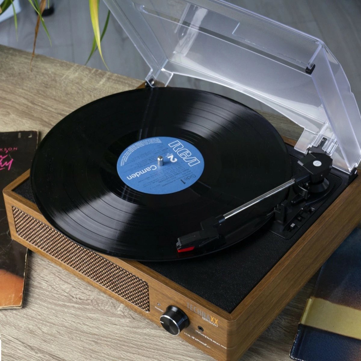 Gramofon Technaxx TX-186 retro me Bluetooth, USB, 33/45/78 rpm, Kafe/Dru