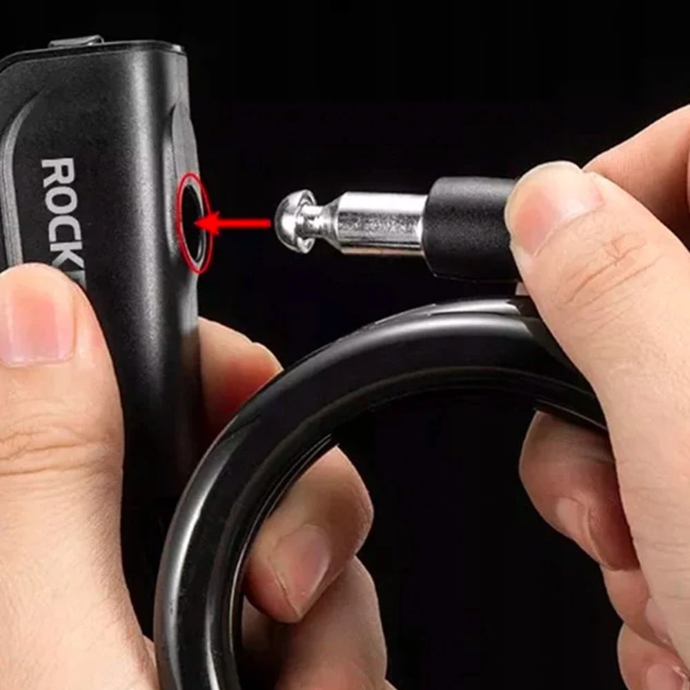Kyç biçiklete Rockbros RKS515-BK, 1.1 m, i zi, me çelësa