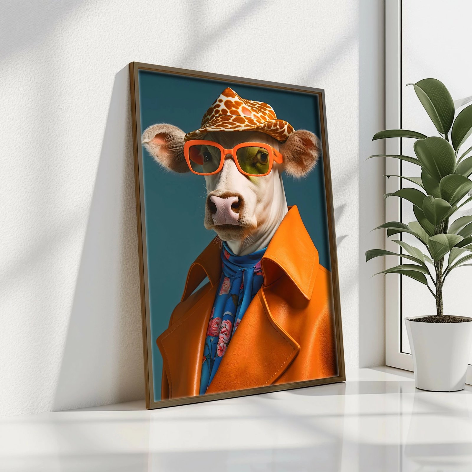 Pikturë dekorative me kornizë MDF, shumëngjyrëshe, Wallity GE143-L