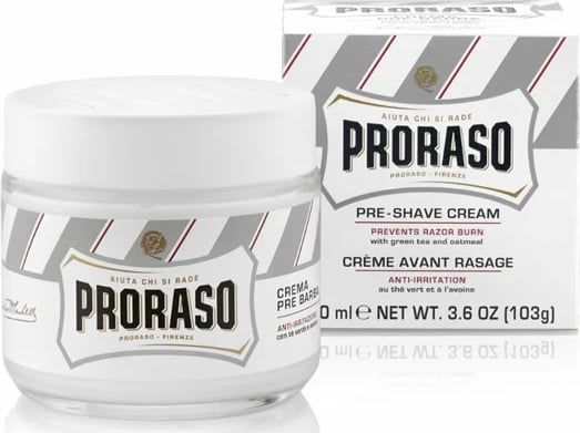 Krem para rrojes Proraso White Sensitive Skin unisex 100ml