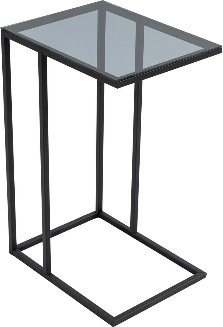 Tavolinë anësore Hanah Home, Alaska C, xham i tymosur