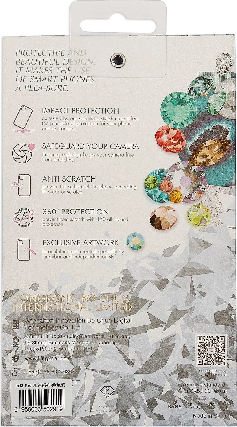 Mbështjellës Kingxbar Plain Series për iPhone 13 Pro Max, silikon, rozë