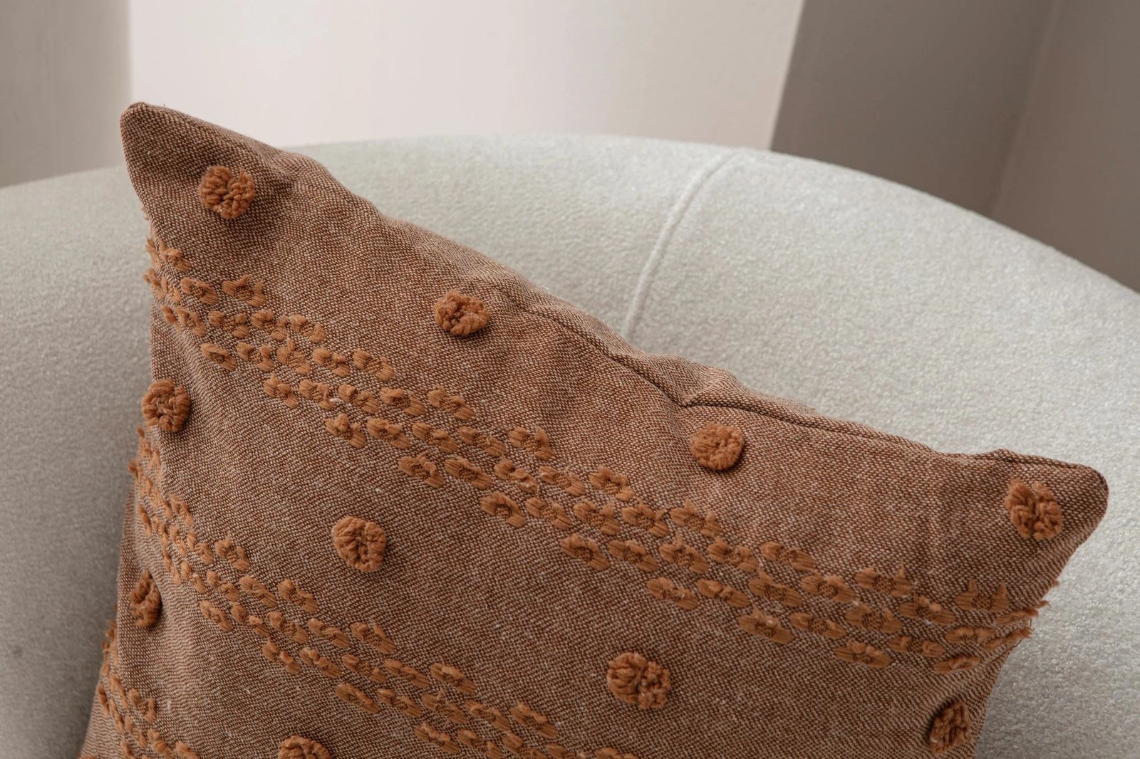 Jastëk mbulesë, ngjyrë kafe, Evila Originals, Tuffet v5, 43x43cm