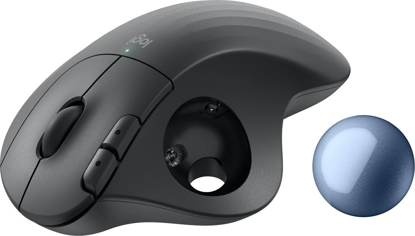 Maus Logitech ERGO M575S wireless, trackball, USB, Blu
