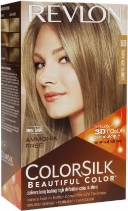 Ngjyrë për flokë Revlon Colorsilk Ammonia Free 60 Dark Ash Blonde