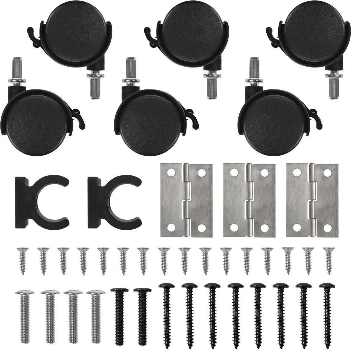 tavolinë zyre palosëse Maclean MC-126 B, 100x58 cm, kapacitet 50 kg, me rrota, e zezë