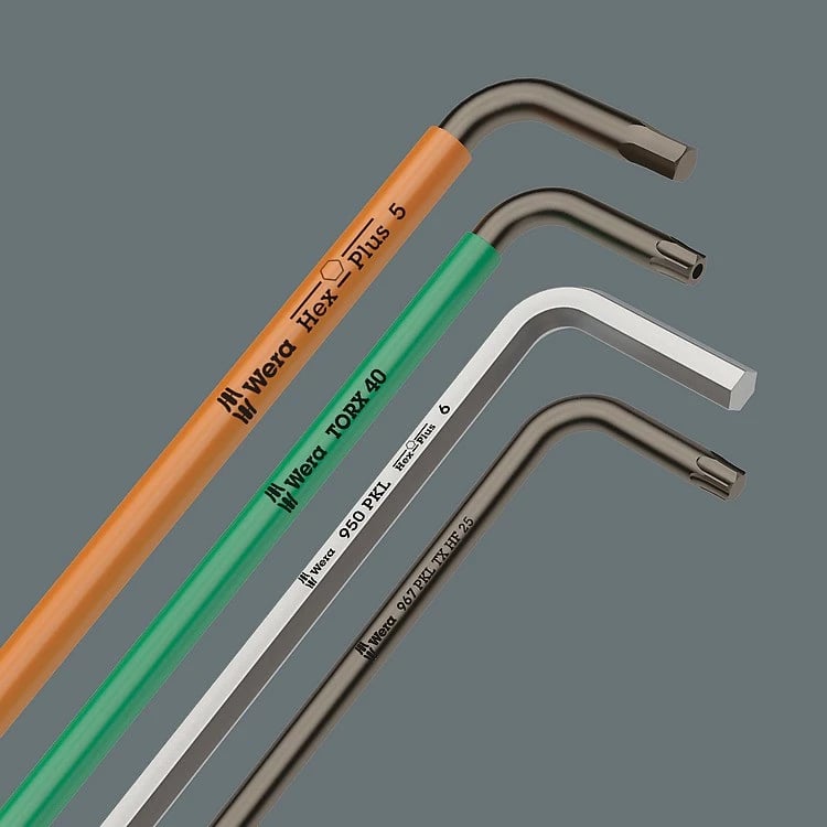 Set çelësa imbus Wera 950/9 Hex-Plus 6, 9 copë, çelik inox, me mbajtëse, e zezë