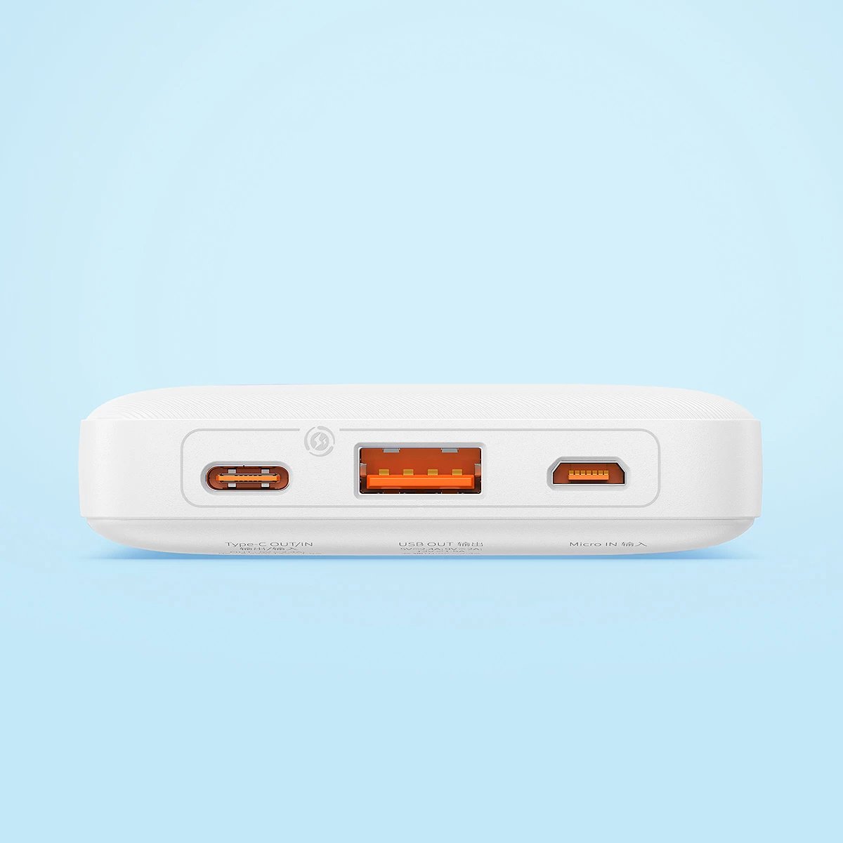 Powerbank Baseus Airpow 10000mAh 20W me kabllo USB-A në USB-C, Bardhë