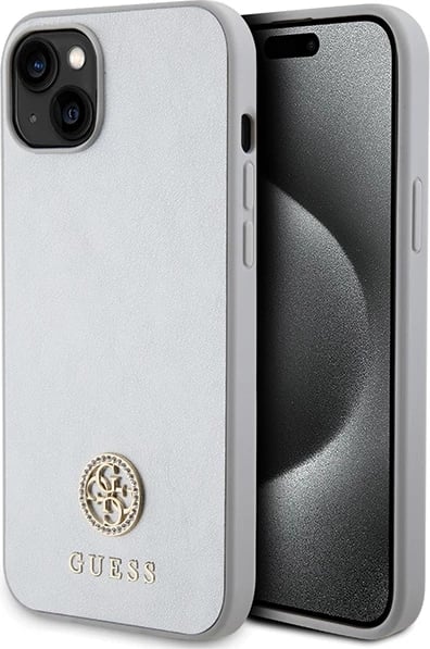 Mbështjellës Guess GUHCP15MPS4DGPS për iPhone 15 Plus 6.7", argjendtë Mbështjellës Guess GUHCP15MPS4DGPS për iPhone 15 Plus 6.7", argjendtë