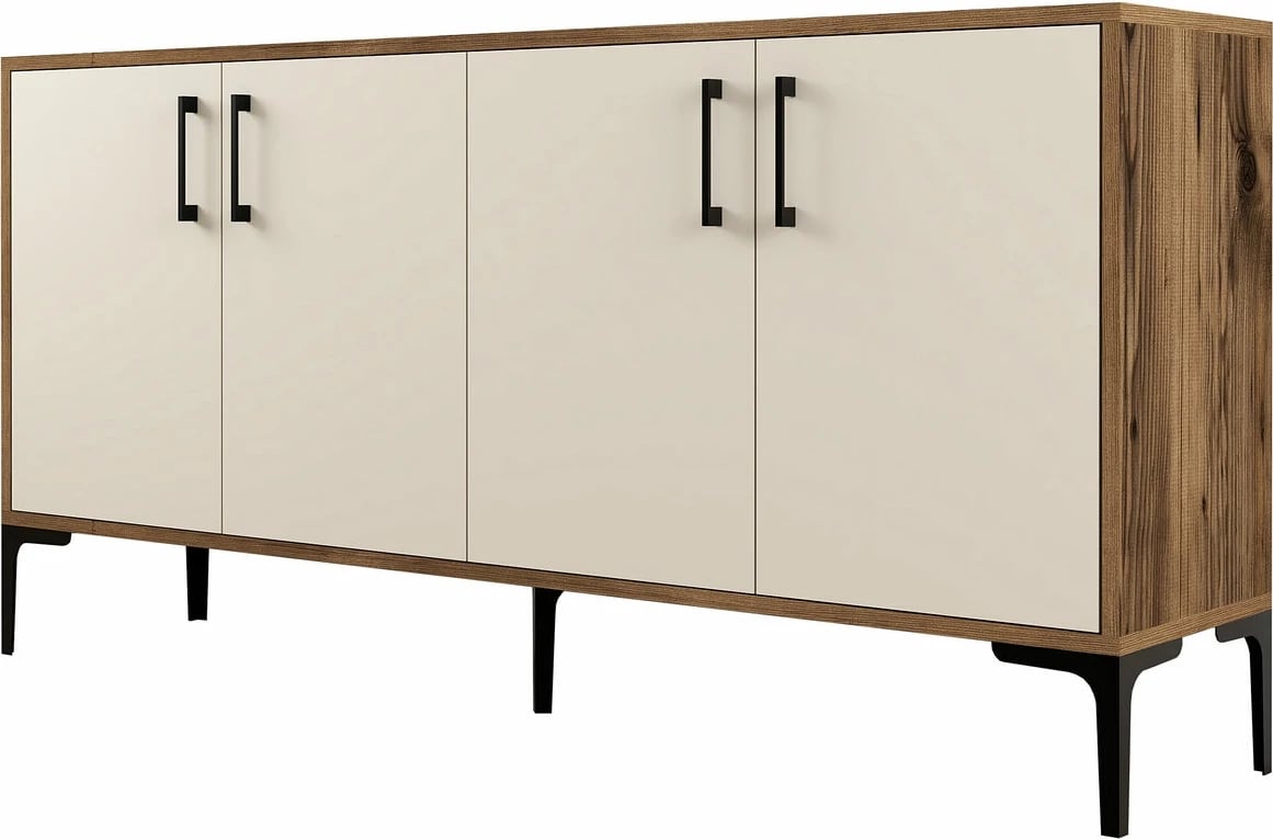 Konsol Kiev 160, ngjyrë arre dhe krem