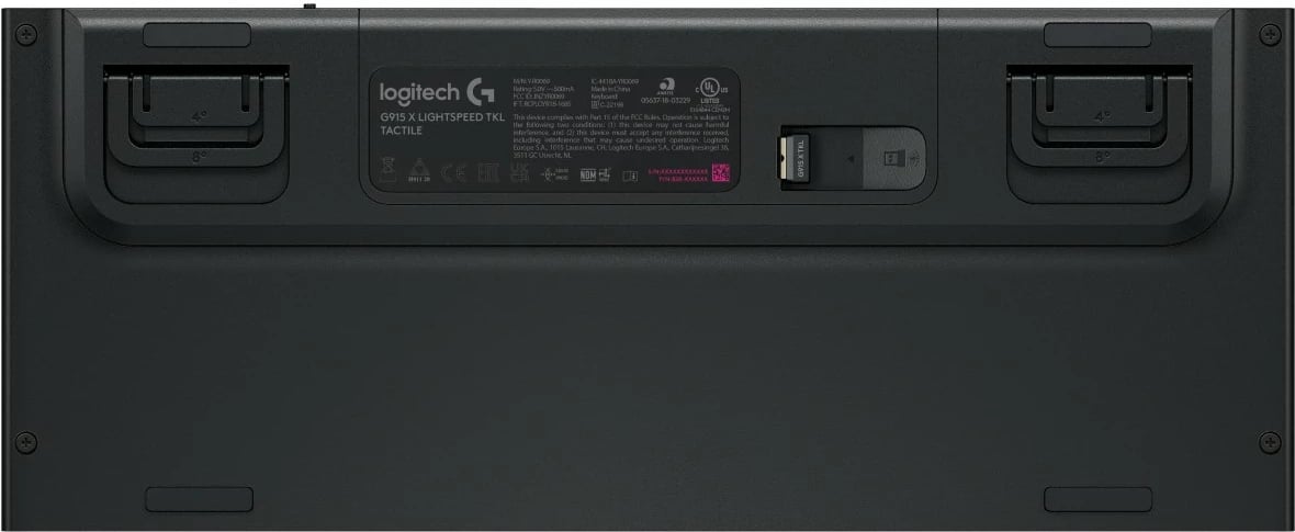 Tastierë gaming Logitech G915 X LIGHTSPEED, mekanike, RGB, e zezë