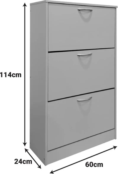 Raft këpucësh Savaz, ngjyrë sonoma, 60x24x114cm