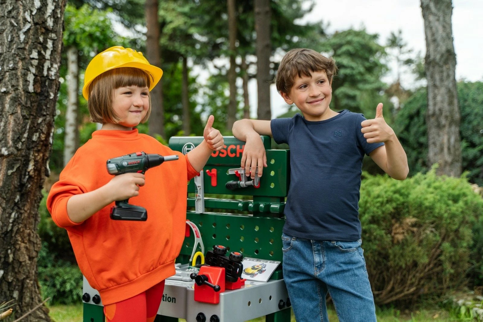 Tavolinë pune lodër për fëmijë Klein Bosch Workshop, 81 pjesë, shumëngjyrëshe