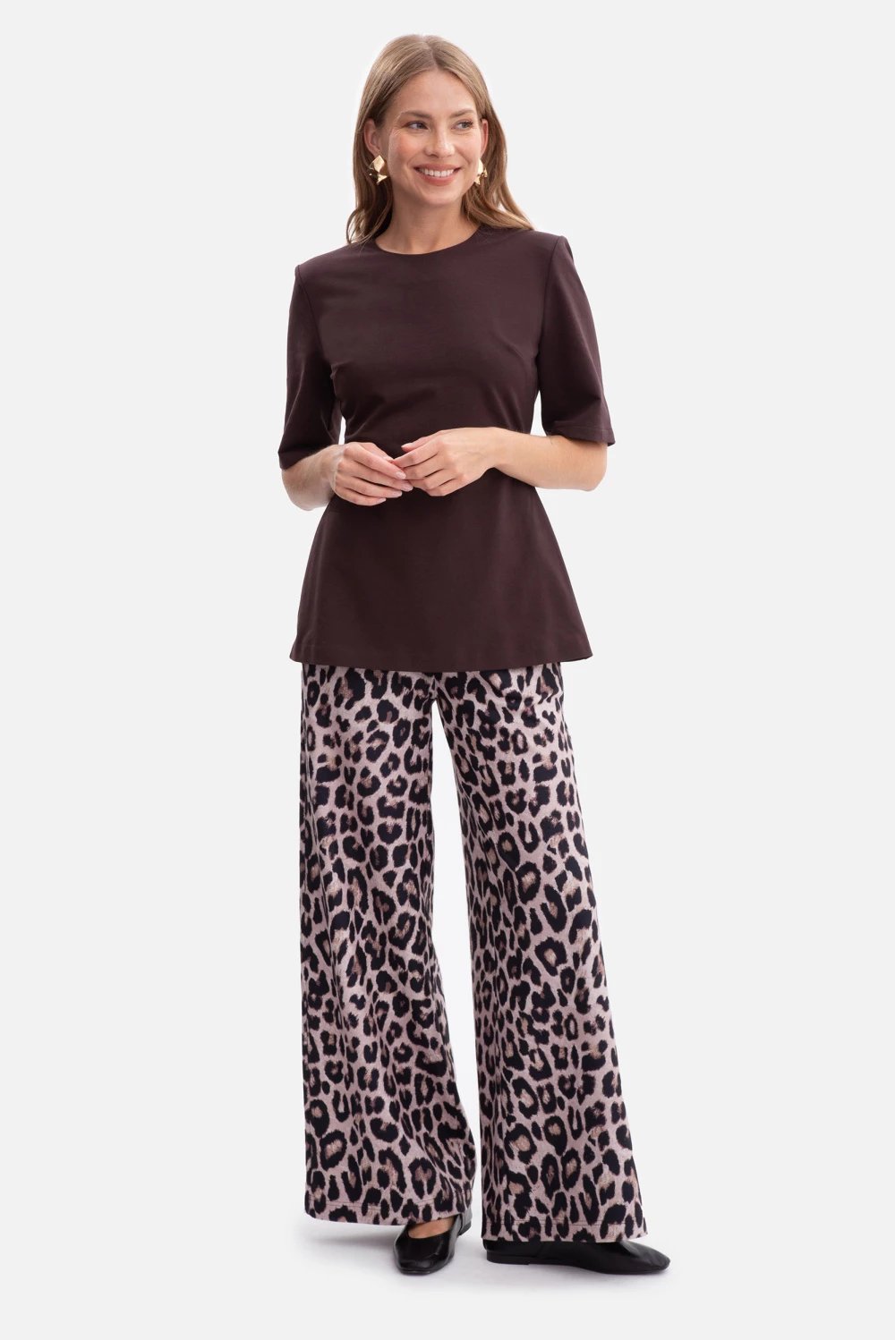 Bluzë për femra BeWear 218644, kafe