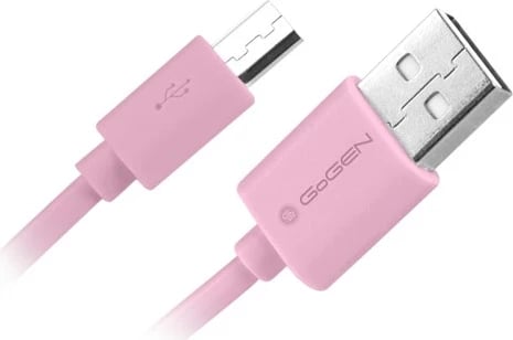 Lidhje Mikro Usb GOGEN GOGMICUSB100MM13 (Pembe, 0.9m)