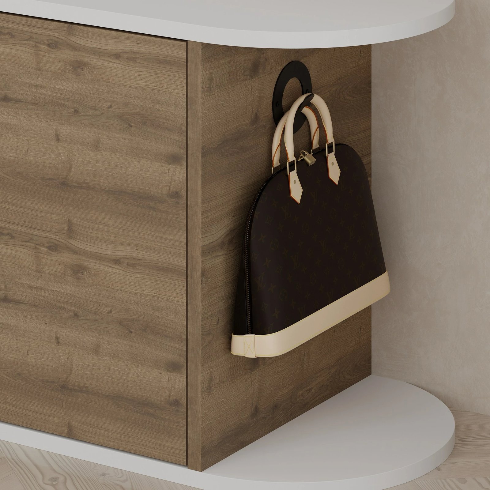 Dollap këpucësh Skye Decor, Nova, ngjyrë Hitit dhe e bardhë