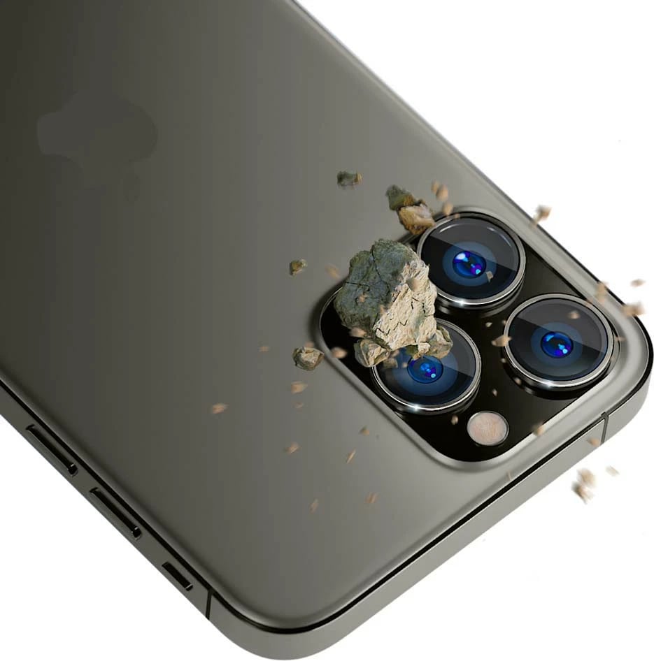 Mbështjellës xhami për kamerë 3mk Protection Lens Protection Pro për iPhone 15 Pro, Gri