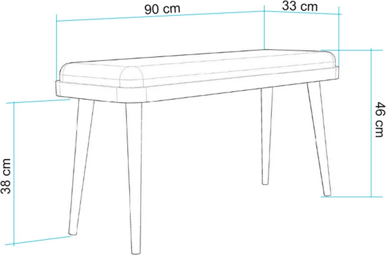 Bankë Skye Decor, Vina Mini 0900, ngjyrë lis dhe gur