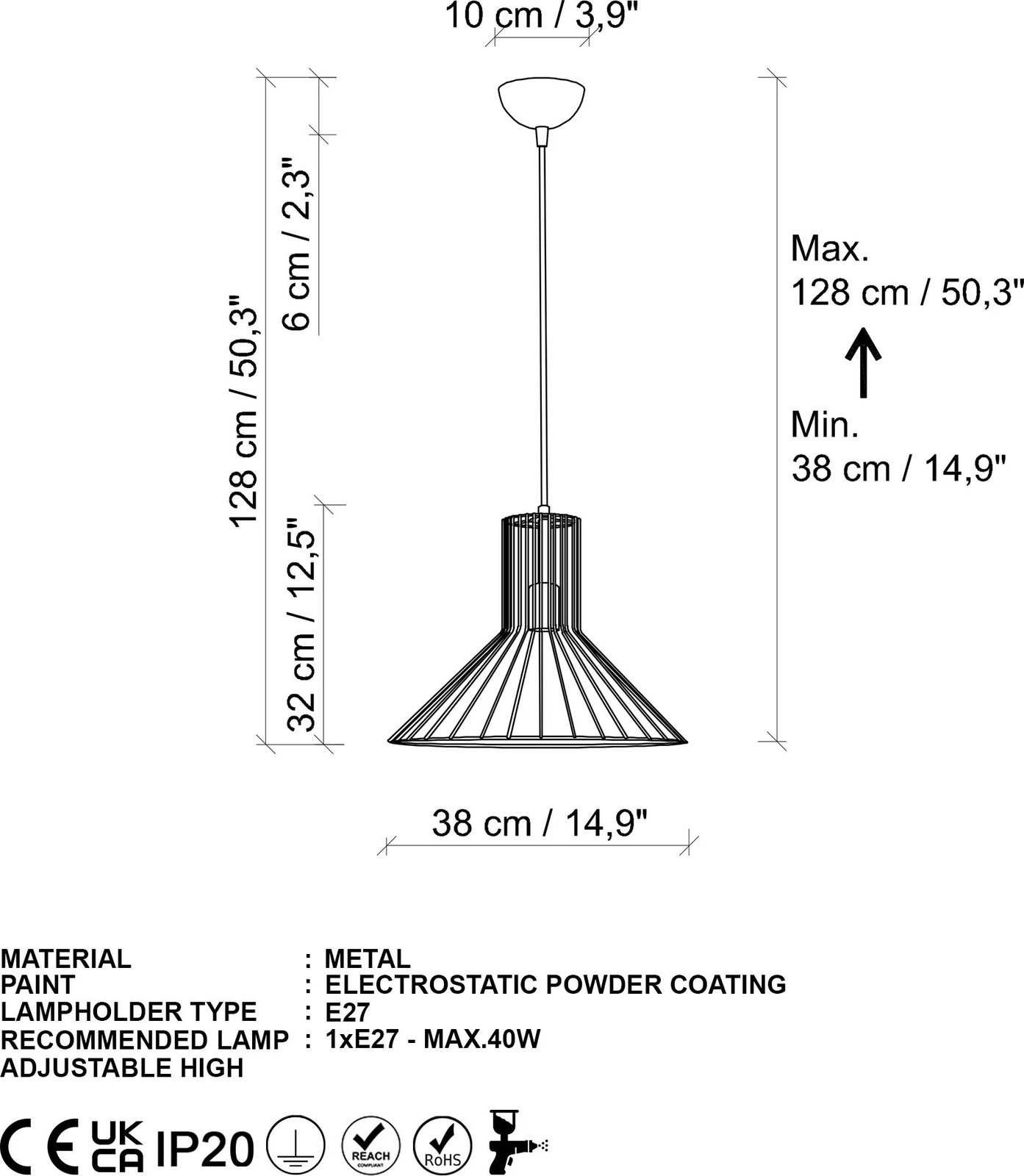 Llambë tavani Opviq, ngjyrë ari, Tabut - Mr - 757-1
