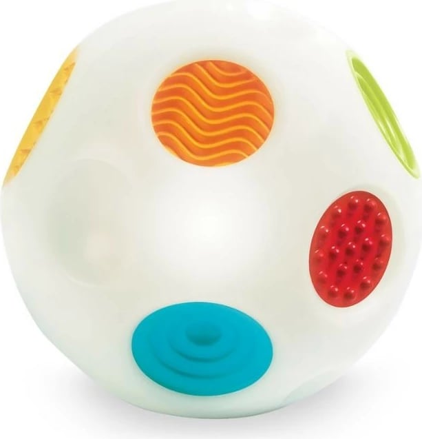 Top sensorik edukativ B-kids Infantino Sensory Rainbow Ball, shumëngjyrësh