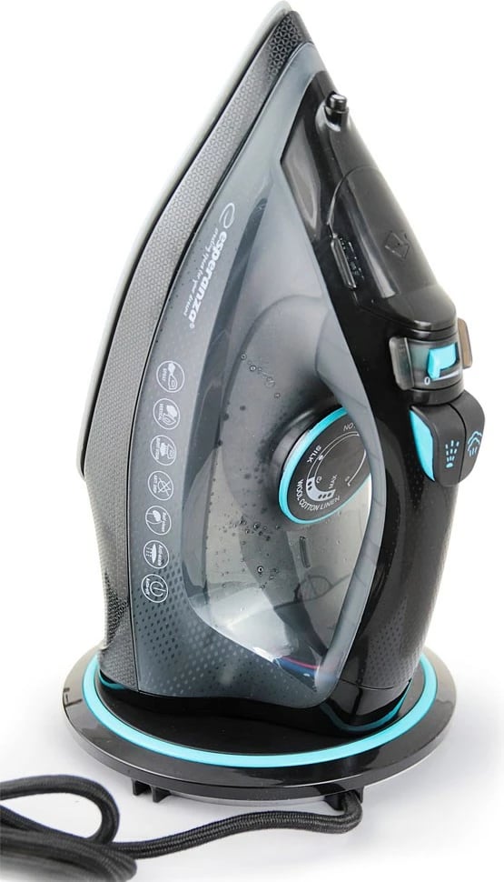 Hekur me avull Esperanza EHI010, 2600 W, pllaka qeramike, zi/gri