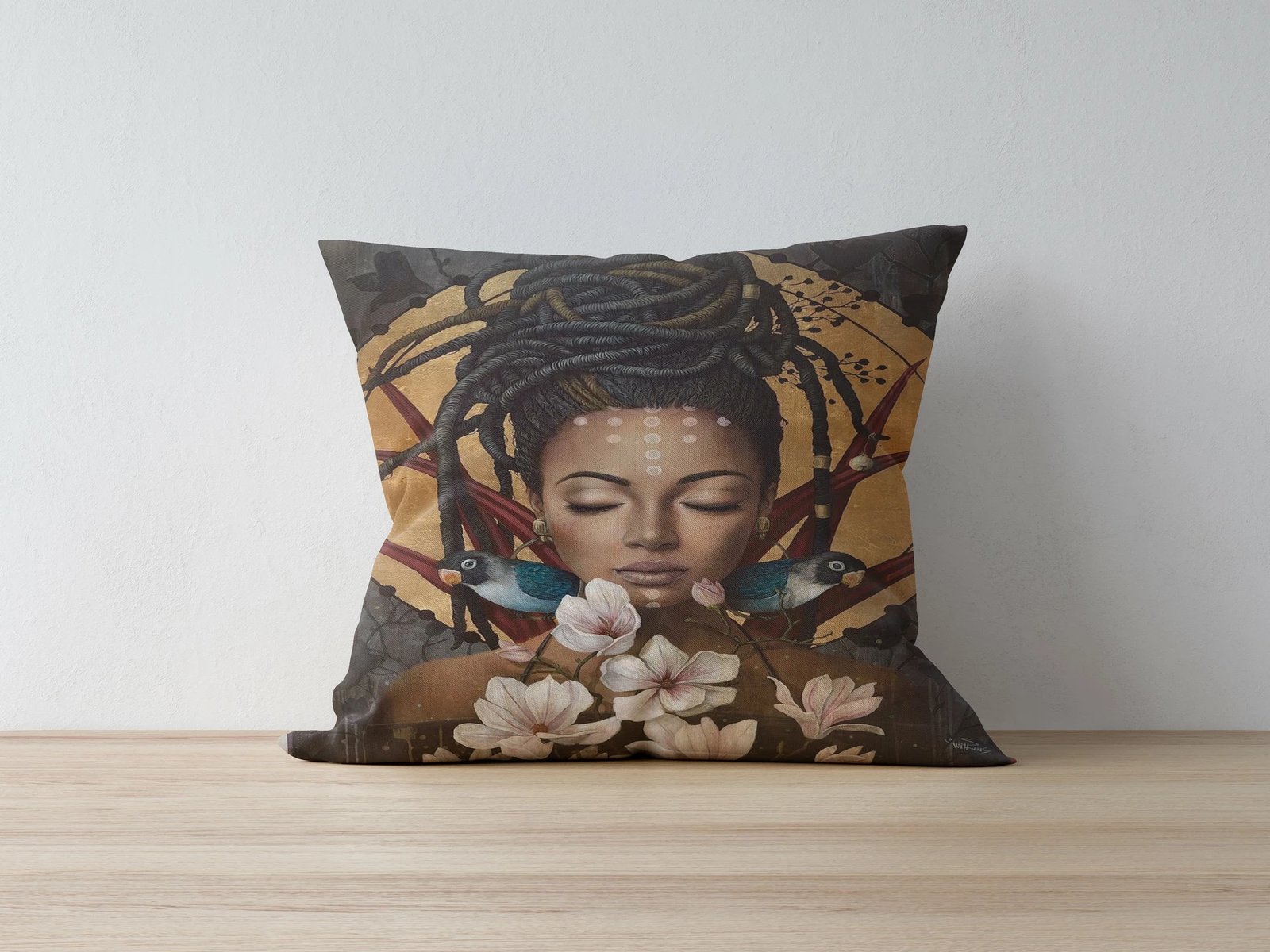 Jastëk mbulesë Aberto Design, a1013, shumëngjyrëshe, 43x43cm