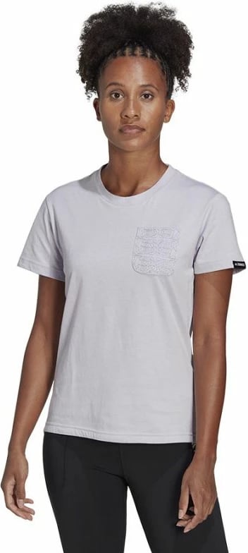 Maicë adidas për femra, e hirtë