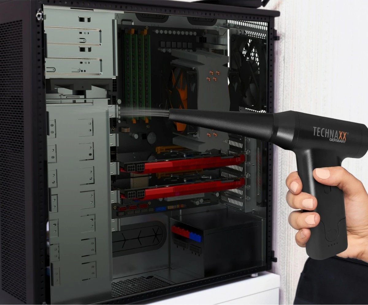 Fshesë me korrent pa kabllo Technaxx TX-293, 160 W, 120 min, E zezë