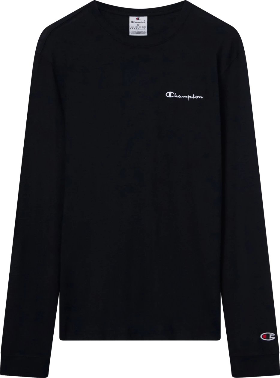 Maicë me mëngë të gjata Champion për meshkuj, e zezë