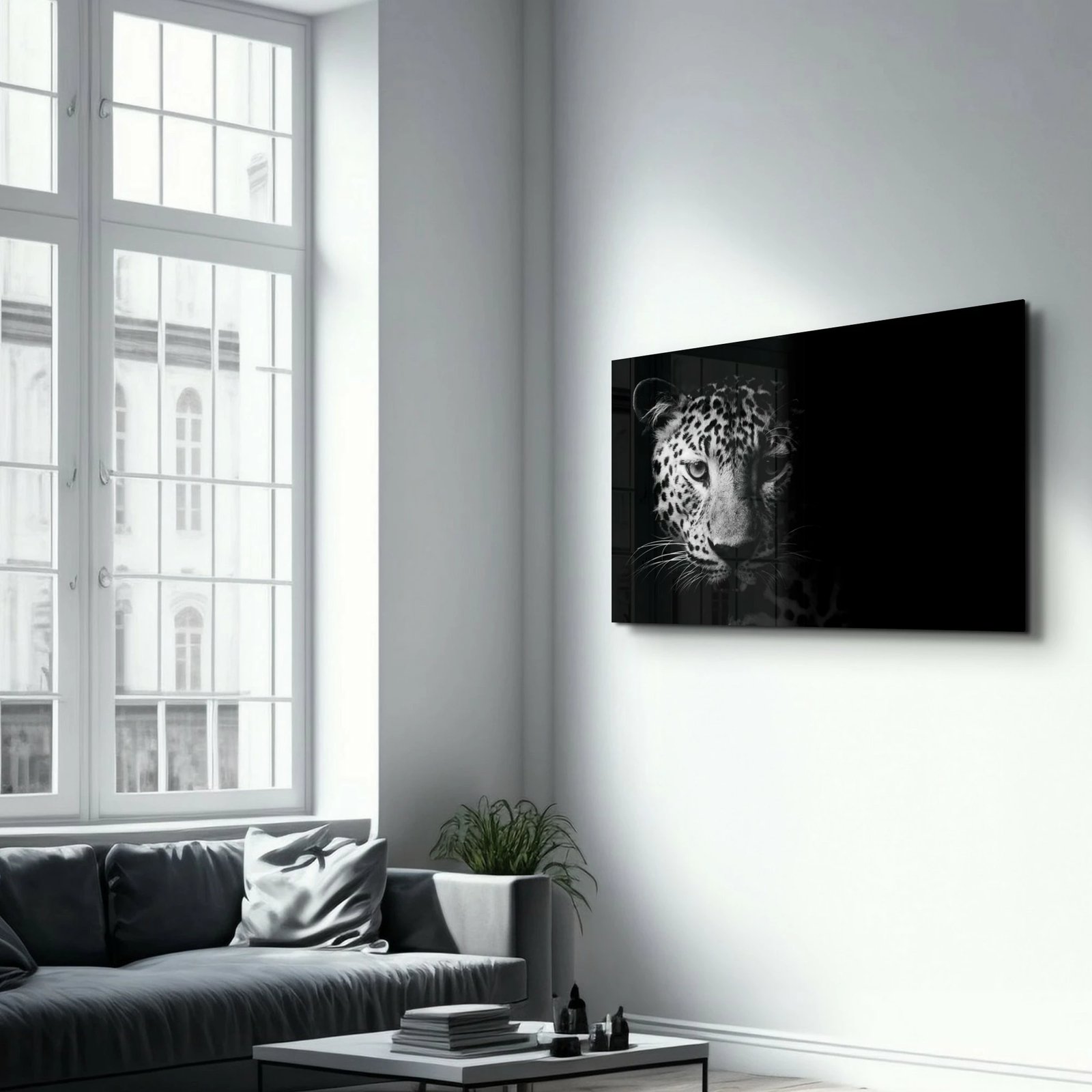 Pikturë dekorative prej xhami të temperuar, Wallity, OGLS-1046, 46x72cm