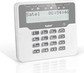 Manipulator SATEL VERSA-LCDR-WH me ekran LCD dhe RFID, Bardhë