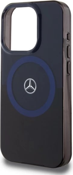 Mbështjellës Mercedes MB Double Layer BiColor MagSafe për iPhone 16 Pro Max, Blu