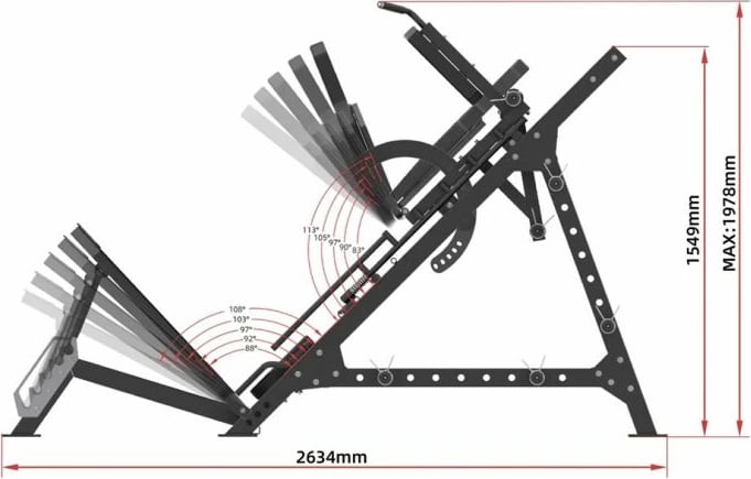 Pajisje për ushtrime këmbësh HMS, gri