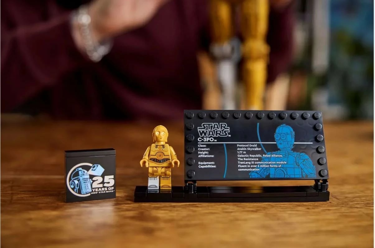 Set LEGO Star Wars C-3PO 75398, 1138 pjesë, i artë, për të rritur