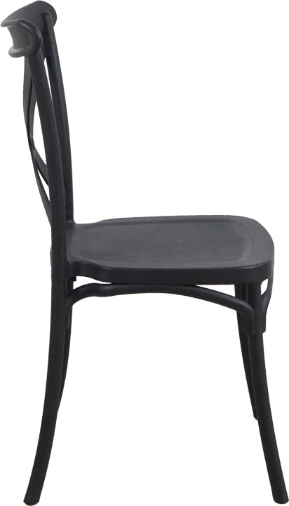 Karrige Crossie pp, ngjyrë e zezë, 38x46.5x82cm