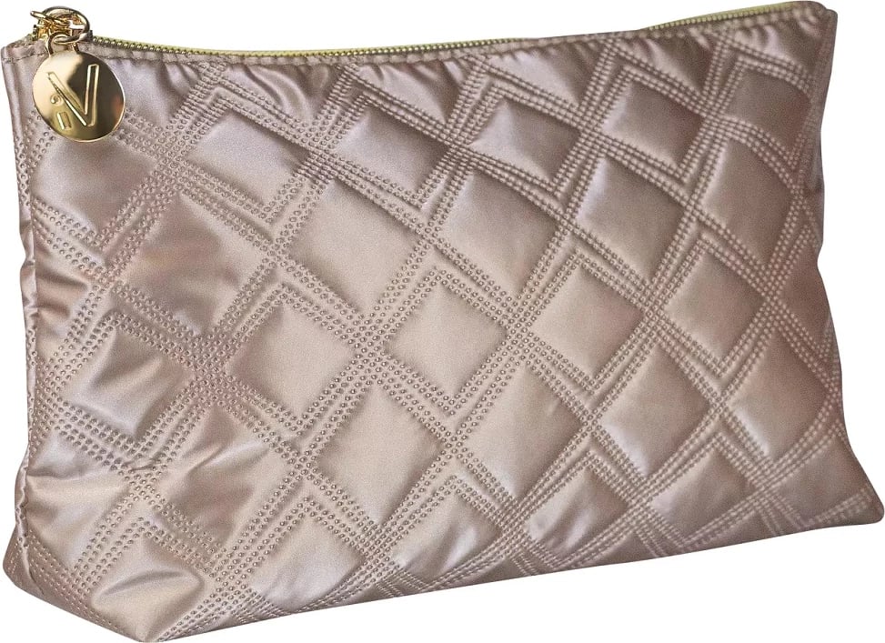 Çantë kozmetike Inter Vion Gold & Black Quilted për femra e zezë, e artë, 1 copë