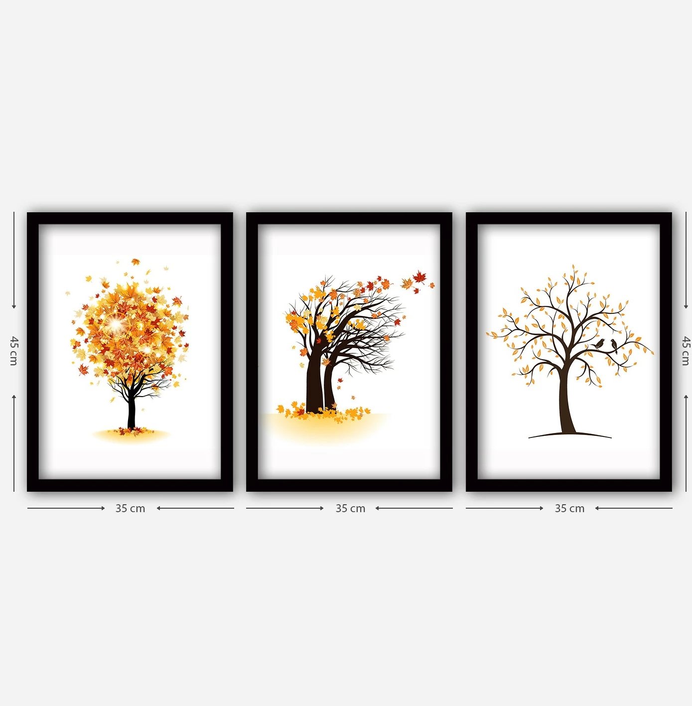 Pikturë dekorative me kornizë (3 copë), Wallity, 3SC149