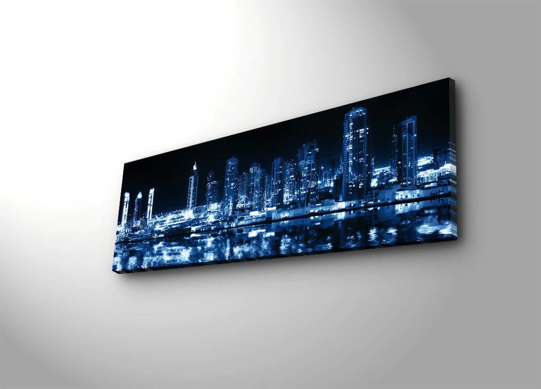 Pikturë dekorative me LED, shumëngjyrëshe, 30x90cm, 3090DACT-6