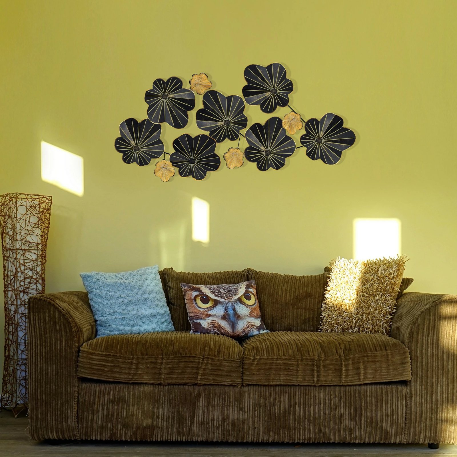 Aksesor dekorativ metalik për mur Wallity, Kadem, shumëngjyrësh