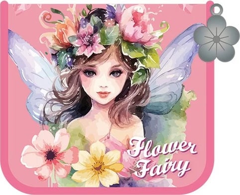 Portofol Stnux Flower Fairy Bellisa për vajza, Rozë