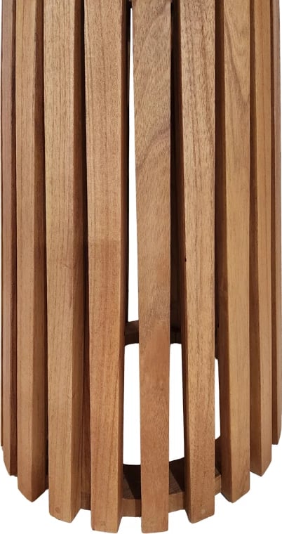 Tavolinë Kenda, dru mindi, ngjyrë natyrale, D80x75cm