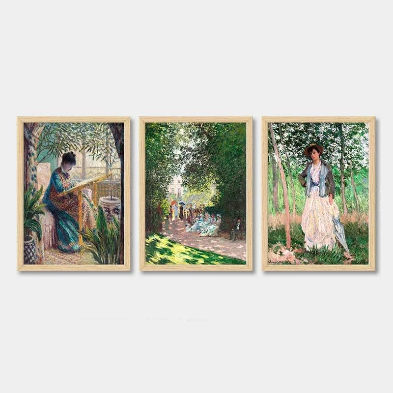 Pikturë dekorative me kornizë (3 copë), Wallity, 3NTC_UN547270_3545