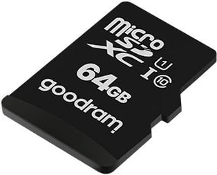 Kartë memorie microSDXC GOODRAM, 10 UHS I + përshtatës, 64GB