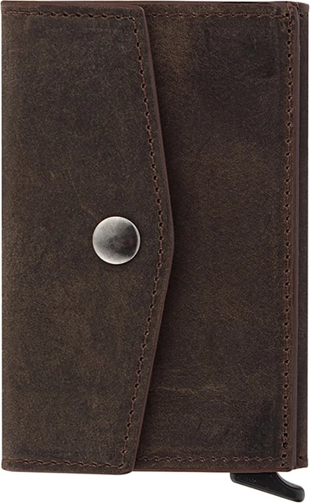 Portofol për burra, lëkurë natyrale, ngjyrë kafe, Zoozie Bags, Pera