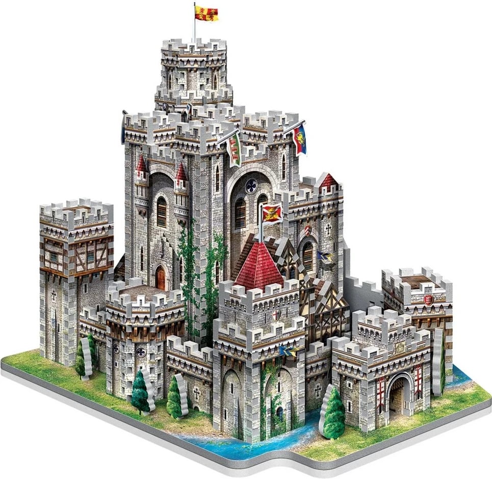 Puzzle 3D WREBBIT 3D King Arthur's Camelot, 865 pjesë