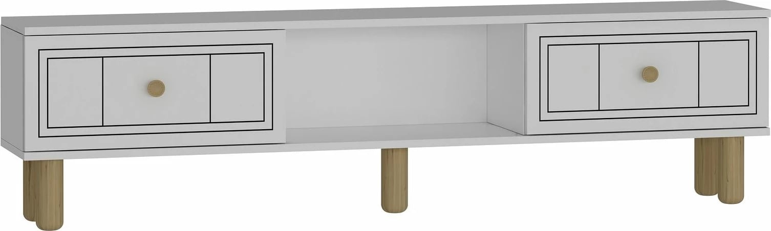 Komodë TV Skye Decor, Dario Bohem, e bardhë