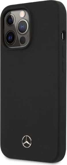 Mbështjellës Mercedes Silicone Line MagSafe për iPhone 13 Pro Max 6.7", i zi